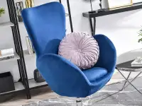 Fotel wypoczynkowy JACOB GARANTOWY NA STOPIE CHROM - komfortowe siedzisko
