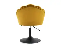 Obrotowe krzesło fotel LISA RING MIODOWY - CZARNY - tył