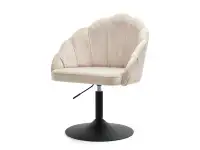 Produkt: fotel lisa-ring piaskowy tkanina, podstawa czarny