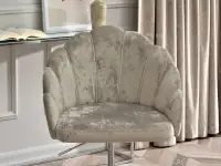 Regulowany fotel obrotowy LISA STAR PLATYNA - CHROM - charakterystyczne detale