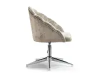 Regulowany fotel obrotowy LISA STAR PLATYNA - CHROM - profil