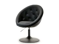 Produkt: Fotel lounge 3 czarny skóra ekologiczna, podstawa czarny