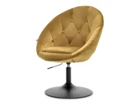 Produkt: Fotel lounge 3 złoty welur, podstawa czarny