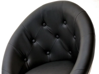 Fotel na kólka Lounge 4 czarny - detale.