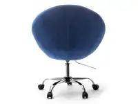 Designerski fotel z regulacją LOUNGE 4 niebieski - tył