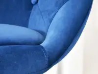 Designerski fotel z regulacją LOUNGE 4 niebieski - detale