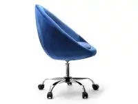Designerski fotel z regulacją LOUNGE 4 niebieski - bok