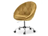 Produkt: Fotel lounge 4 złoty welur, podstawa chrom