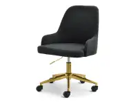 Produkt: fotel mio-move czarny tkanina, podstawa złoty