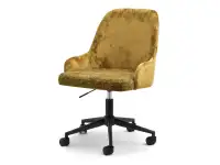 Produkt: fotel mio-move musztardowy welur, podstawa czarny
