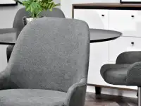 Krzesło z regulacją MIO RING GRAFIT - CZARNY - charakterystyczne detale
