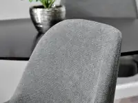Krzesło z regulacją MIO RING GRAFIT - CZARNY - wyjątkowa tkanina