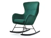 Produkt: Fotel nesta zielony welur, podstawa czarny-czarny