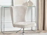 Fotel obrotowy bez kółek SELLS CROSS - CHROM - komfortowe siedzisko