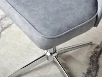 Krzesło do biurka bez kółek SELLA CROSS NOGA CHROM - charakterystyczne detale