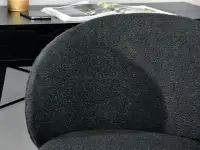 fotel sensi-move czarny tkanina, podstawa czarny