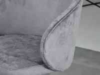 fotel sensi-move grafitowy tkanina, podstawa czarny