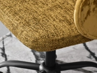 fotel sensi-move musztardowy tkanina, podstawa czarny