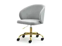Produkt: fotel sensi-move szary-melanż tkanina, podstawa złoty