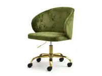 Produkt: fotel sensi-move zielony tkanina, podstawa złoty