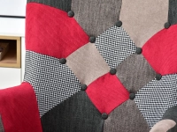 Fotel bujak SIBIL PATCHWORK 3 - BUK - zdobienia