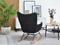 Fotel bujany SIBIL PATCHWORK 4 - BUK - subtelny tył