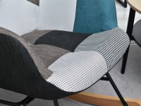 Fotel bujany SIBIL PATCHWORK 4 - BUK - charakterystyczne detale