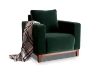 Skandywnawski fotel STOCKHOLM - w bardzo modnej zielonej odsłonie