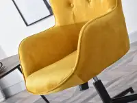 Fotel obrotowy TRINI SZARY WELUROWY PIK + CZARNY MAT - komfortowe siedzisko