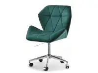 Produkt: Fotel velo move zielony welur, podstawa chrom