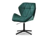 Produkt: Fotel velo zielony welur, podstawa czarny