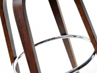 Elegancki stołek - hoker barowy drewniany obrotowy nr 41