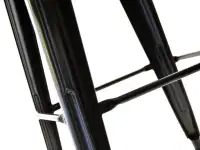 Hoker barowy metalowy ALFREDO STOOL 1 czarny - detale.