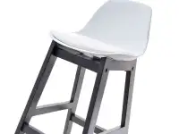 Designerskie krzesło barowe ELMO białe
