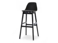Designerskie krzesło barowe ELMO czarne
