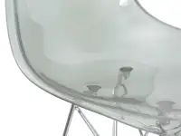 Nowoczesne krzesło barowe z tworzywa EPS ROD 1 dymione - charakterystyczne detale