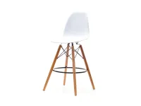 Krzesło barowe EPS DSW białe.