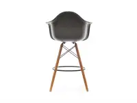 Krzesło barowe EPS szare - wygląd tyłu.