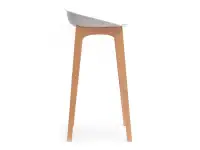 Krzesło barowe do kuchni RULE białe - profil