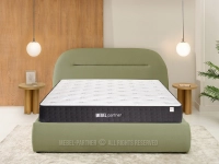Hybrydowy materac 160x200 z pianką memory H3 ARTEMIS M - w aranżacji ze stolikiem ALPIN A