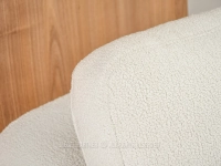 Narożnik rozkładany do salonu MEIYA KREM BOUCLE - tkanina boucle