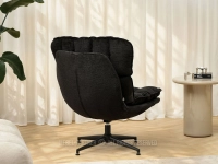 Komfortowy fotel wypoczynkowy JASPER CZARNY - CZARNY - nowoczesny design