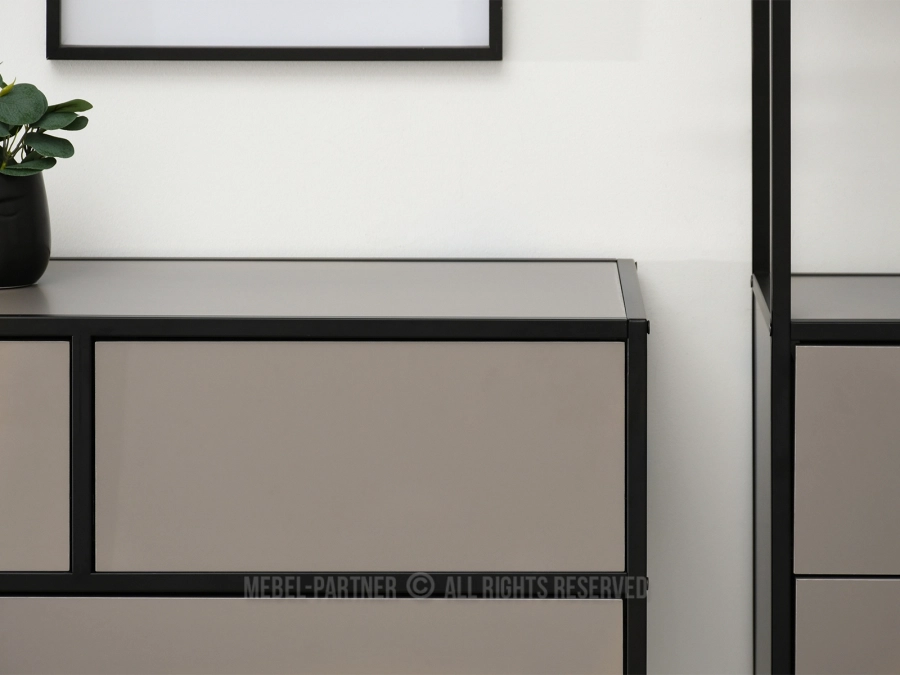 Modna komoda na ubrania lub dokumenty z minimalistycznym designem