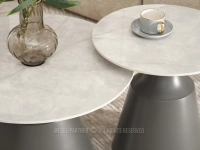 Komplet ceramicznych stolików ARAYA SZARY MARMUR SZARY - ceramiczne blaty