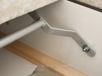 KREMOWA sofa narożna rozkładana ARMONIA - mechanizm rozkładania