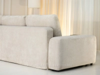 KREMOWA sofa narożna rozkładana ARMONIA - tył sofy