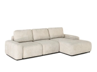 KREMOWA sofa narożna rozkładana ARMONIA