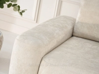KREMOWA sofa narożna rozkładana ARMONIA - podłokietnik sofy