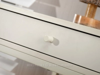 KREMOWE biurko toaletka z szufladami KALAN PODSTAWA KREM - poręczne uchwyty 