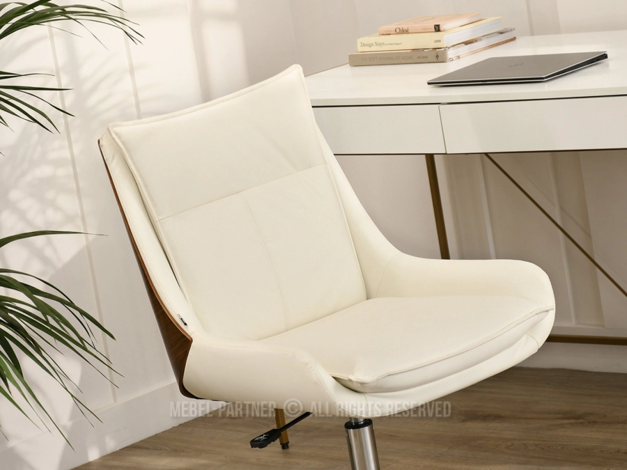Kremowe krzesło biurowe - design, wygoda i jakość